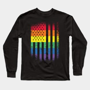 American Pride Flag Long Sleeve T-Shirt